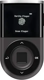 Biometric Wallet-Cryptocurrency Hardware Wallet-Bluetooth-Supporting Bitcoin, Ethereum and More