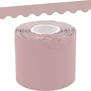 Teacher Created Resources Light Mauve Scalloped Rolled Border Trim (TCR8908)