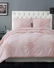 Christian Siriano Georgia Rouched Duvet Cover Set