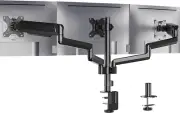 Triple Monitor Mount, 3 Monitor Stand Desk Mount with Premium Gas Spring Arm for