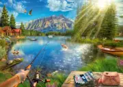 Ravensburger Life at The Lake 1000 Piece Jigsaw Puzzle for Adults - (US IMPORT)