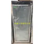 全新瑞興單門玻璃冷藏展示冰箱.320L（運費問題請先聊聊詢問）