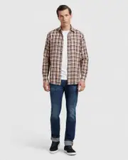 Stratton Cotton Linen Check Shirt