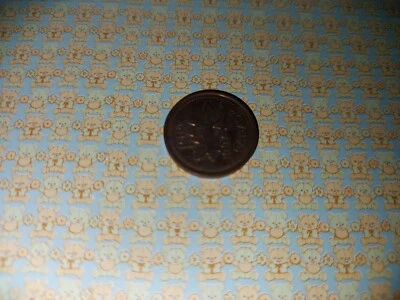 Dollhouse Wallpaper / 1 Sheet of Mini Mini Bears -Blue 1:12 Mini-Graphics