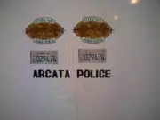 Arcata California Old School Police Car Decals 1:24