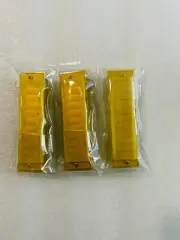 Hohner Happy Color Kids Harp Translucent Harmonica CCH Yellow (3 Pack) Key of C