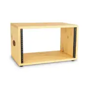 Sanctus Sound 6U Desktop Studio Rack 12" Deep in Pine