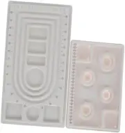 Bead Design Boards Mats, 2pcs Bead Chain Dial Bead Boards for Jewelry Making
