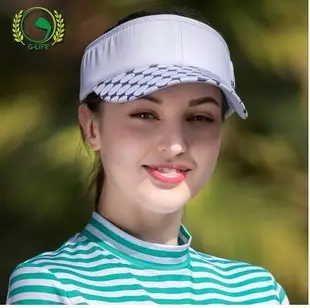 高爾夫球帽子女無頂遮陽帽時尚高爾夫女裝防曬球帽 帽子
