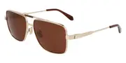 Salvatore Ferragamo SF318SP Polarized 710 Men's Sunglasses Gold Size 60