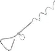 Sosoport Tie Out Stake Dog Training Rope Stake Dog Chain Leash Dog Leash Stake Dog Leash and Stake Camping Dog Chain Holder Outdoor Accessories Dog Steak for Ground Dog Leads for Pet Stake