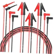 Multimeter Test Leads with Alligator Clips Professional Electrical Test Red