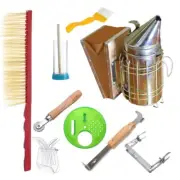 BeeHive Starter Smoker Kit Beekeeping Beekeeper's Tools with Large Smoker 9 PCS