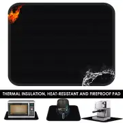 2Pcs Heat Resistant Mat for Air Fryer Fireproof Waterproof Countertop↢●