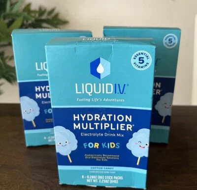 Cotton Candy Liquid IV Hydration Multiplier Electrolyte Drink For Kids 5/25