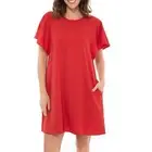 Coolibar Cafecito Shift Mini Dress Sun Dress UPF 50 Red size Small NWT