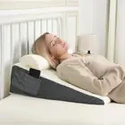 Bed Wedge Pillow for Sleep Apnea, 24''X26''X7.5'' Triangle Wedge Pillow with Ne