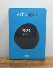 ECHO SPOT BV84J9 Alarm Clock, Vibrant Sound, WiFi, Bluetooth, Factory Sealed NIB