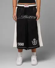 [LOITER] Loiter Fight Club 3 Quarter Shorts Black - Size L L Black