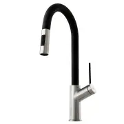 OLIVERI Vilo Pull Out Spray Mixer - Brushed Chrome VT0426B