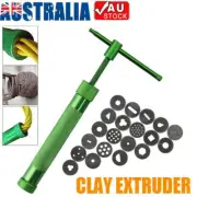 Polymer Clay Gun Extruder Sculpey Sculpting Tool w/ 20 Discs Cake Tool Craft New