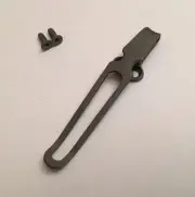 Matte Gray Titanium Deep Carry Pocket Made For Kershaw Skyline 1760 Knife Tip Up