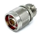 GIZWIZ RF Coax Adapter N Male Plug to UHF SO239 Female Jack 2pcs Pack