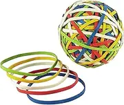 Alco 7440 Elastic Band Ball, Diameter: 70 mm, Colourful, Approx 200 Bands