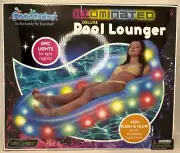 Pool Candy Illuminated Deluxe Pool Lounger LED Lights Inflatable Pool Float