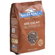 Ghirardelli 60% Cacao Dark Chocolate .5M Baking Chips 5 lb. - 2/Cas WS-40841722