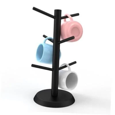 Mug Holder,Coffee Mug Holder,Coffee Mug Tree,Non-Slip Coffee Cup Black