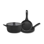 Essteele Per Domani Nonstick Induction 3 Piece Essentials Cookware Set - Best, Luxury Cookware - Made in Italy
