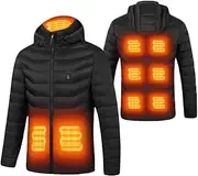 [JOYTEK] Heated Jacket for Mens & Women 9 Heating Zones with USB Charging, Lightweight Heating Clothes, No Battery Pack, for Outdoor Activities
