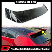 Fit For 19-25 Mazda 3 4th BP Hatchback DTO Type Rear Roof Spoiler Glossy Black (for: Mazda)