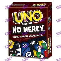 在飛比找蝦皮購物優惠-UNO紙牌NO MERCY加10牌聚會桌遊友儘牌 UNO毫不