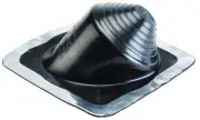 Dektite Hi-Pitch #3 Black EPDM High Pitch Roof Flashing. Steep Slope Metal Ro...