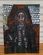 Drawing Van Helsing Hugh Jackman Horror Monster Hunter Vampire Werewolf Art Snow
