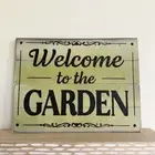 Welcome to the Garden Wood Pallet Sign Distressed Home Decor Gardeners