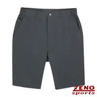 在飛比找ETMall東森購物網優惠-ZENO 吸濕排汗超彈性雙側鬆緊休旅短褲‧深灰