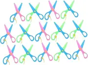 Operitacx 14pcs Boys and Girls Safety Scissors Training Scissors for Vivid Colors for Preschool Kindergarten Use for Paper Cutting Creative Projects