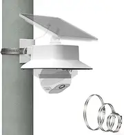 [HOLACA] Camera Pole Mount Bracket & Camera Rain Shade Cover Compatible with Eufy Security SoloCam E30 Solar Security Camera White（1 Pack）