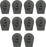 HJGarden 10PCS Plastic Toggle Stopper Wheeled Cord Lock or Paracord, Drawstrings, Clothing, Black