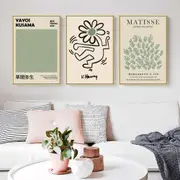 Sage Green Mix Art 3 sets Canvas Wall Art