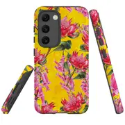 For Samsung Galaxy S23 Case Shielding Cover, Flower Pattern