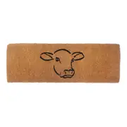 Solemate Premium Cow Face Mat 39x119cm Biodegradable Coconut Natural & Black
