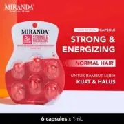 6x Miranda Hair Serum Strong & Energizing Argan Oil Normal Hair @6x1ml