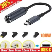 100W Laptop Charger TO USB Type C Converter PD Power Charging Cable Adapter
