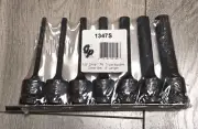 Grey Pneumatic 7pc 4" Long Impact Triple Square XZN Bit Socket set 1/2 dr #1347S