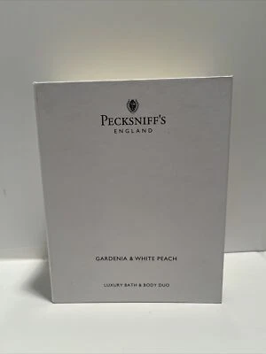 pecksniffs england gardenia&white peach Luxury Bath & Body Duo (D,E)