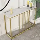 Interior Ave - Stone Marble Console Table, Hall Table Gold